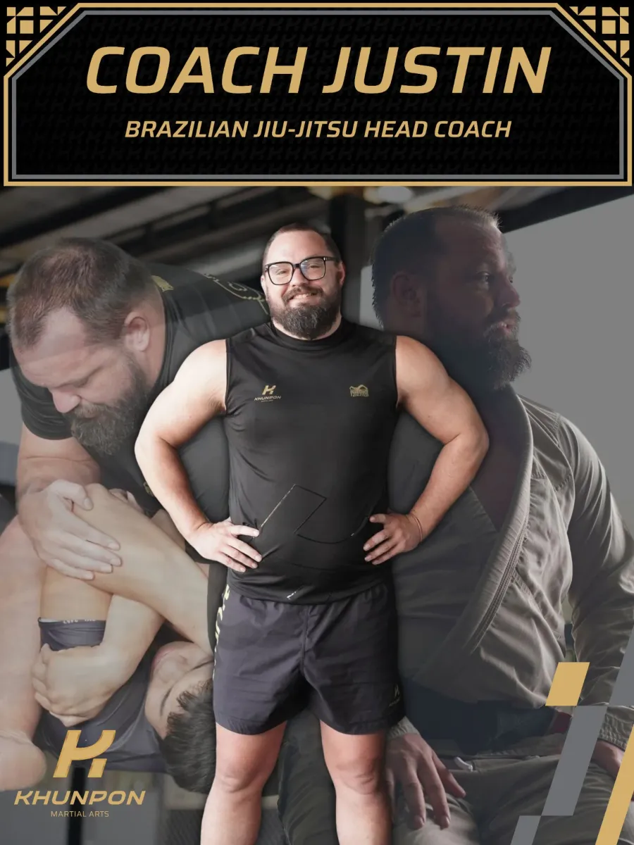 Coach Justin, BJJ Head Coach, Khunpon Martial Arts